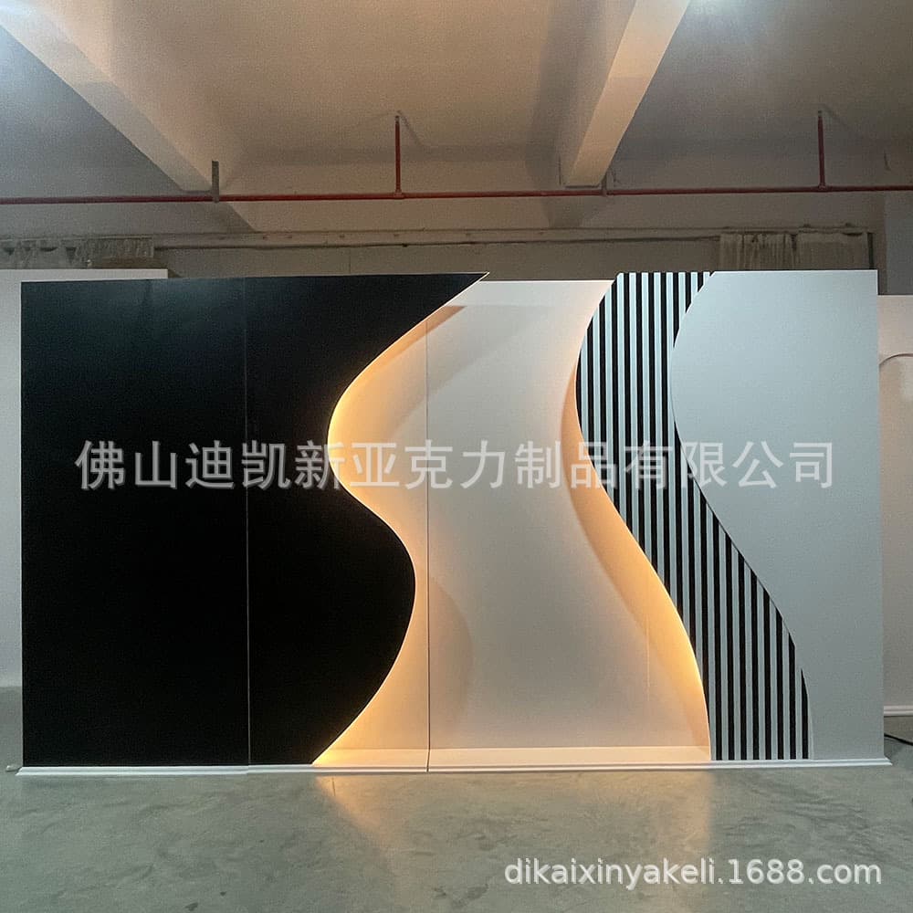 PVC Acrylic Custom Processing Direct Manufacturer for Wedding Backdrop Walls, Movable Partitions, and Decorative Design