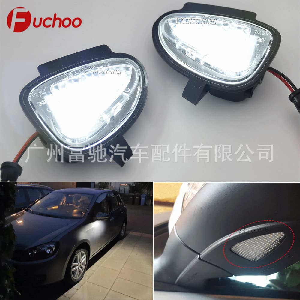 LED Puddle Light for Volkswagen Golf Passat MK6 GTI R 2008-2014 Models