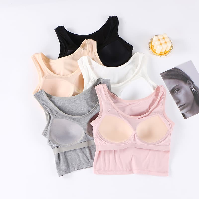 White Camisole Tank Top for Women Summer Suit Inner Layer Base Top Trendy Crop Top