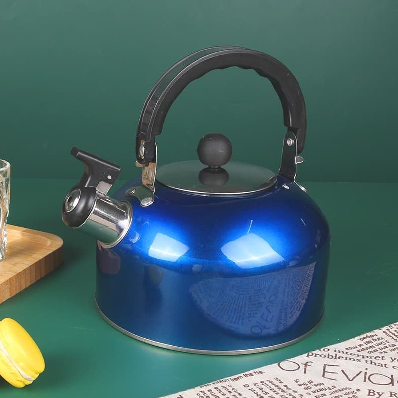 Stainless Steel Whistling Kettle, Flat Bottom, Household Gift, Hemisphere Shape, for Induction Cooker, Hot Water Kettle