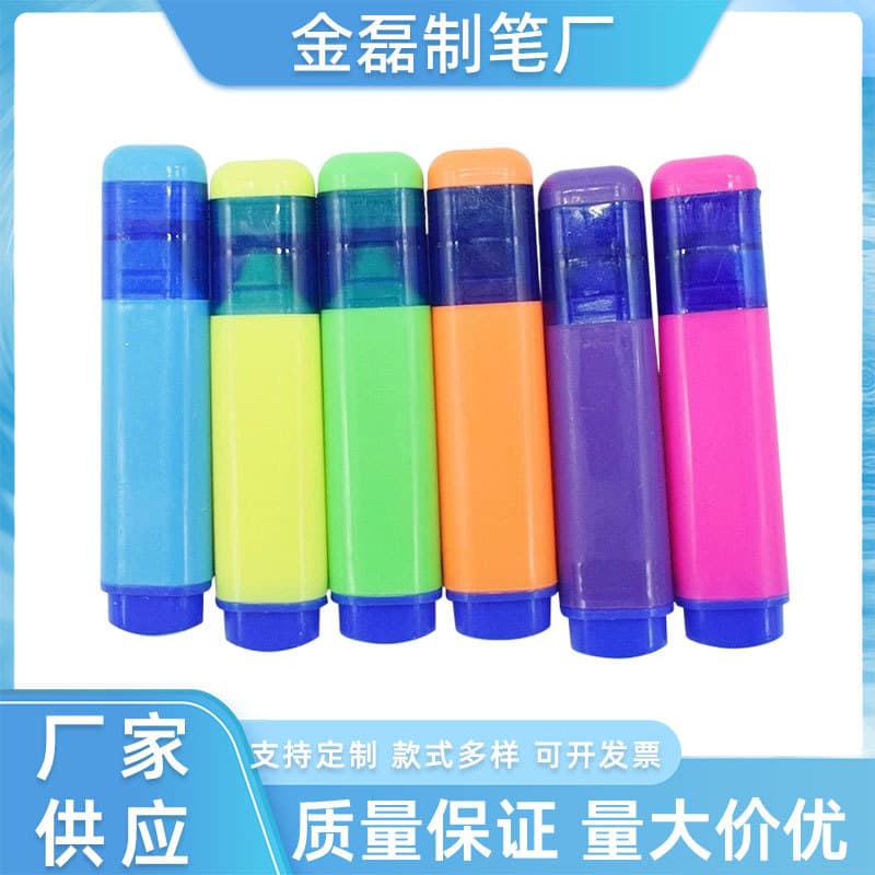 Creative Highlighter Mini Highlighter 6 Color Set Highlight Marker Unscented Large Capacity Color Highlighter