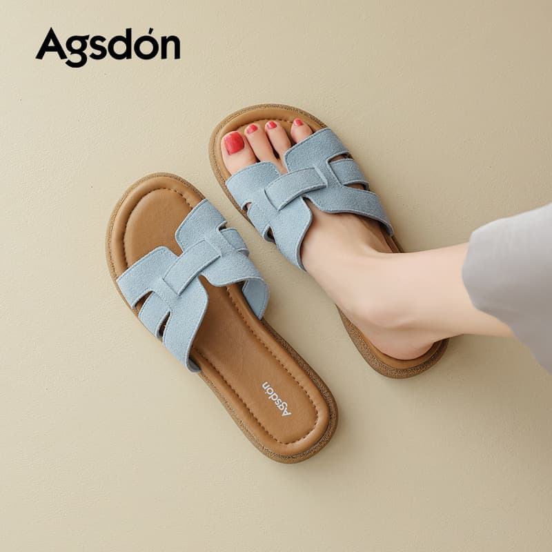 Aogushideng Women's Slippers Summer Outdoor 2026 New Style Stunning Non-Fatigue Roman Sandals for Dresses