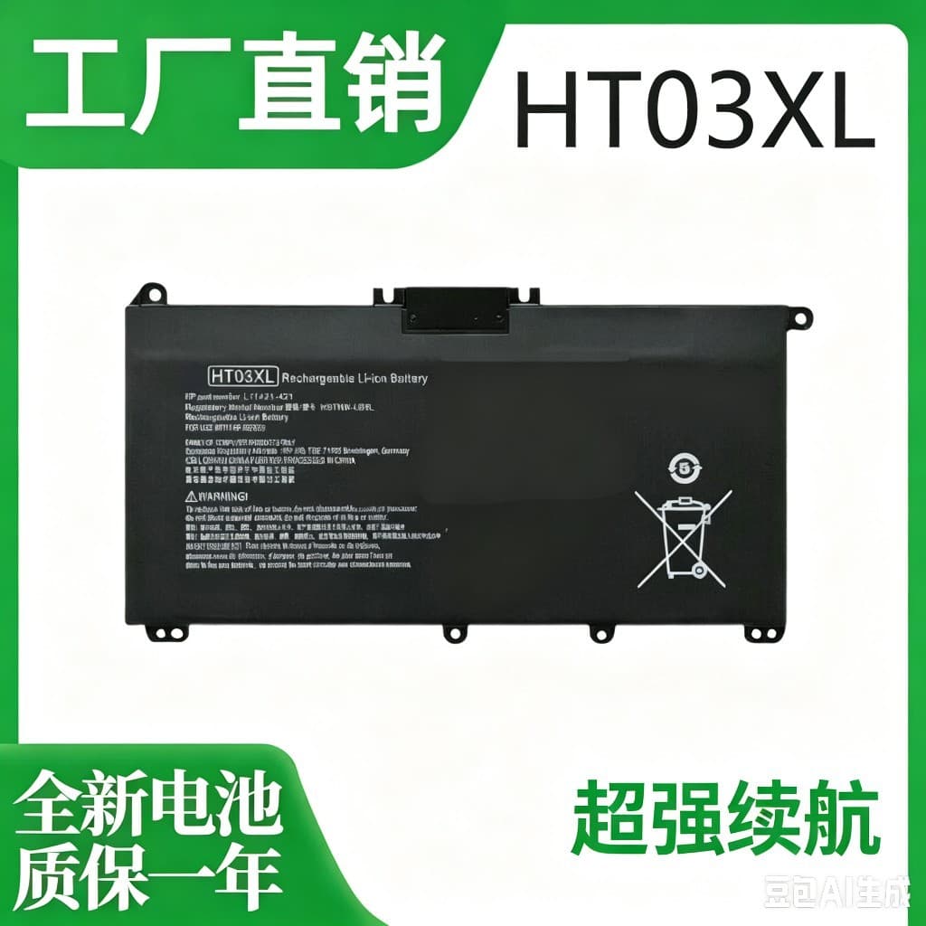 Compatible with HP TPN-Q207 Q208 Q209 Q210 Q221 Q222 Q242 Battery HT03XL