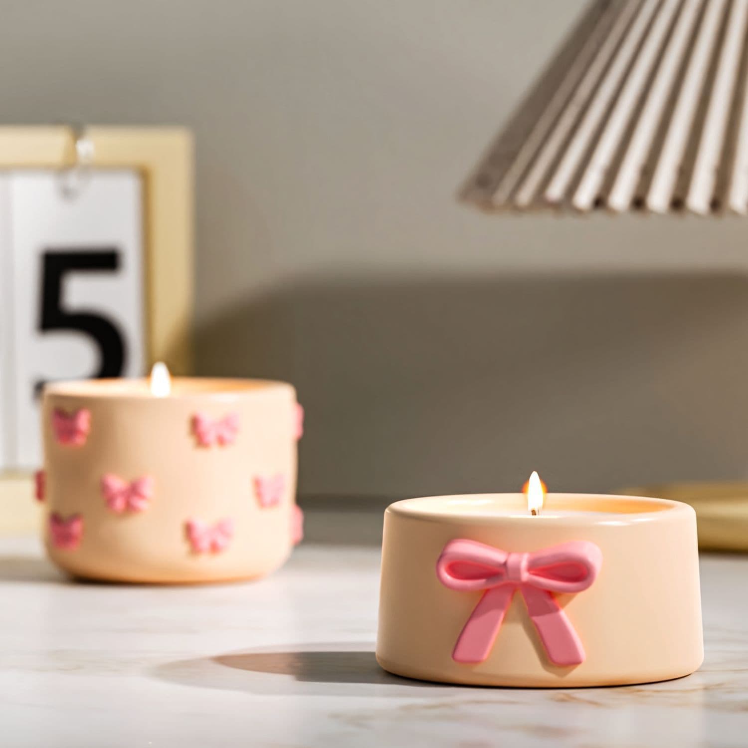 Smug DIY Large and Small Bow Storage Jar Silicone Mold Candle Aromatherapy Cup Plaster Ornament Epoxy Resin Mold