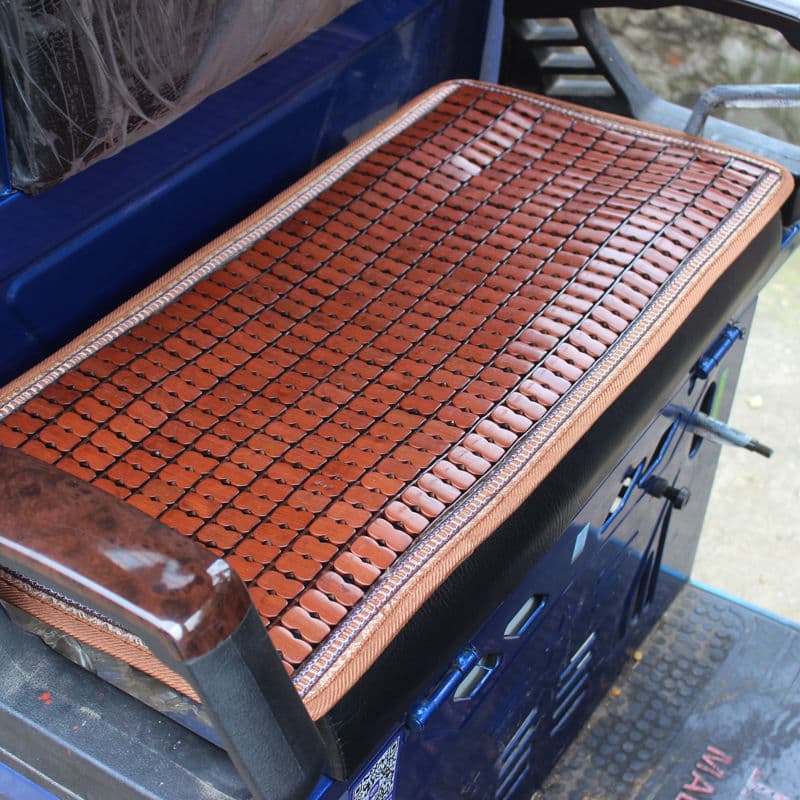 Summer Electric Tricycle Seat Bamboo Mat Cooling Mahjong Seat Cover Breathable Mat Front Seat Universal