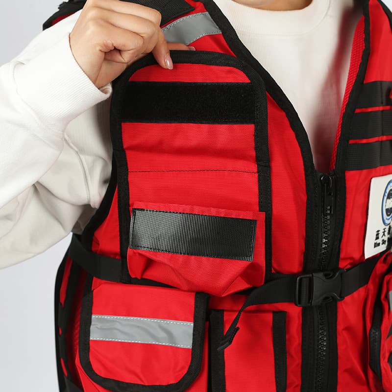 High Buoyancy Water Rescue Life Jacket Life Vest 100N 80N Rescue Whitewater Life Jacket Blue Sky Rescue Team Uniform
