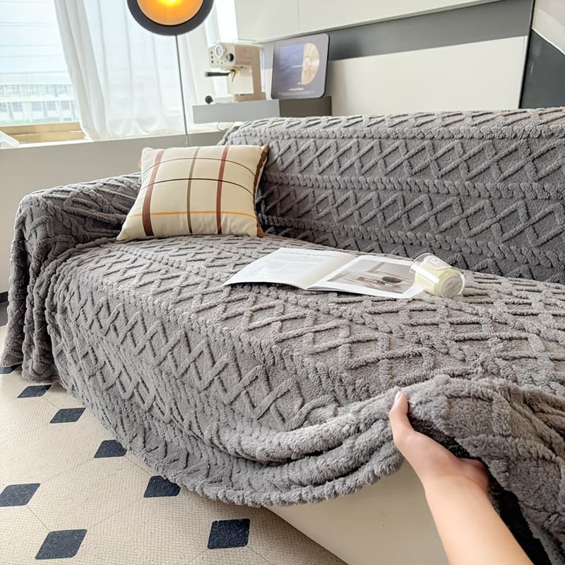2026 New Cross-border Drop Shipping Modern Jacquier Plush Sofa Cover Pet Cross-border