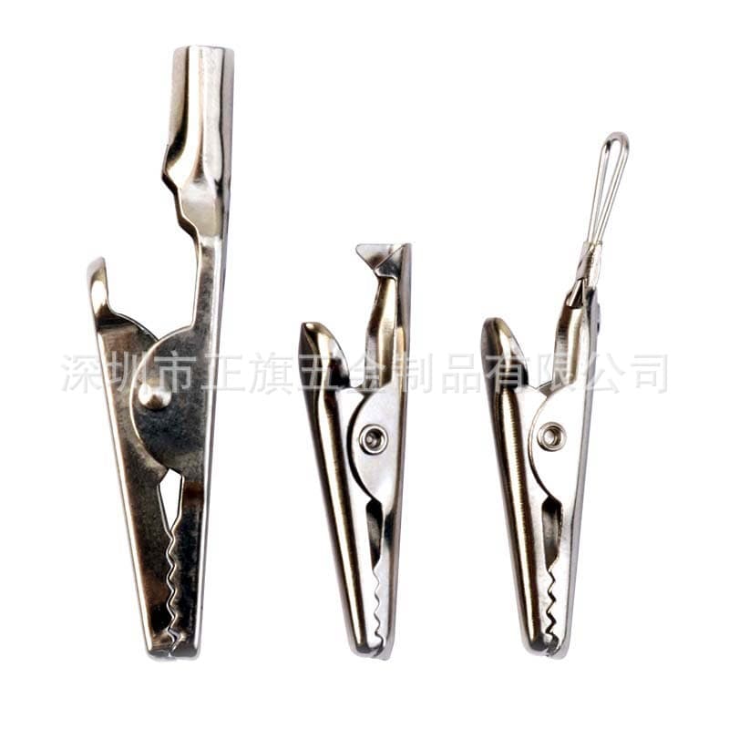 5CM long round-tail alligator clip, electrician clip, power supply clip, battery clip, cable lead clip, power testing.