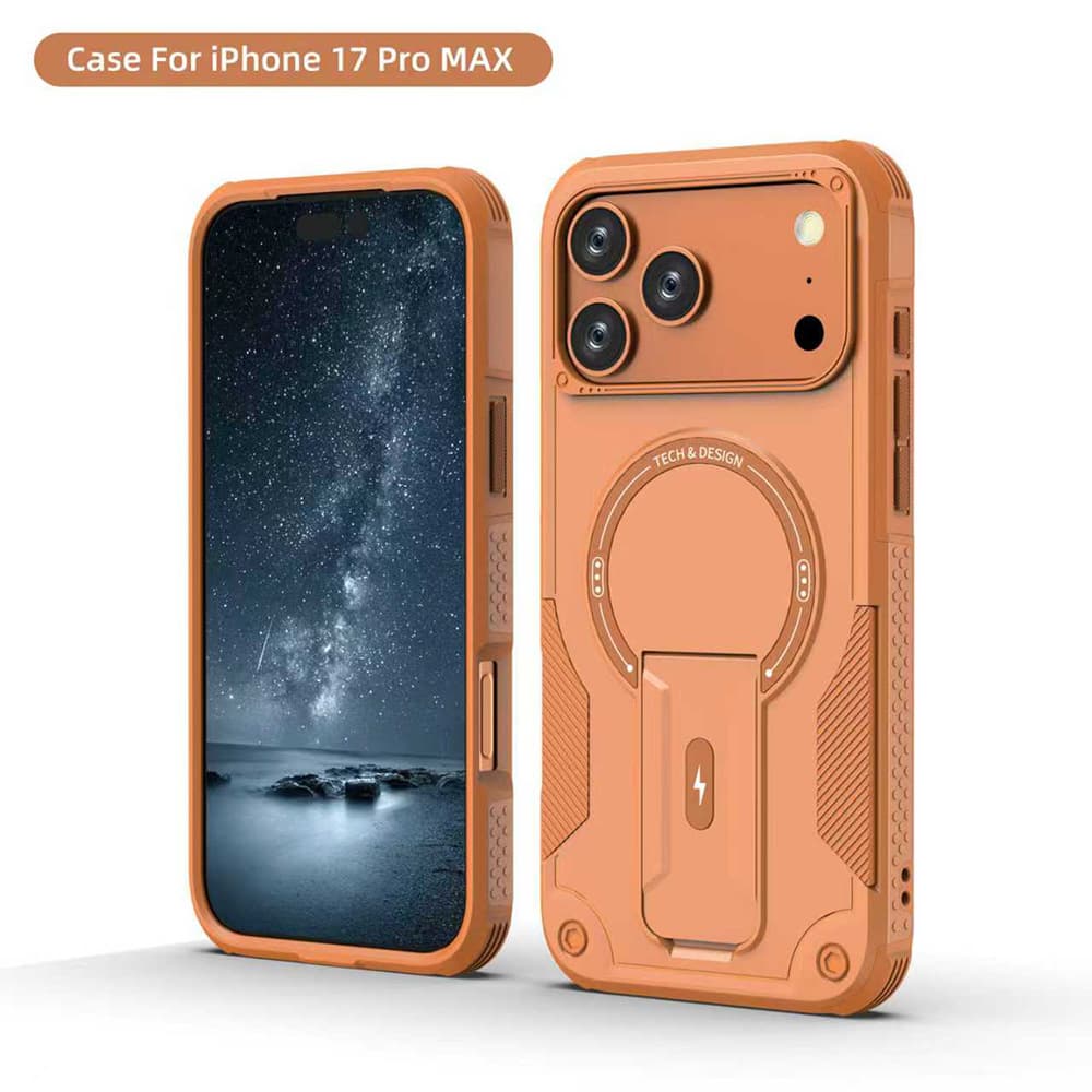 Cross-border Bundesliga Magnetic Hidden Bracket Compatible with Apple iPhone 17 Pro Max Phone Case, Drop-Proof Magnetic