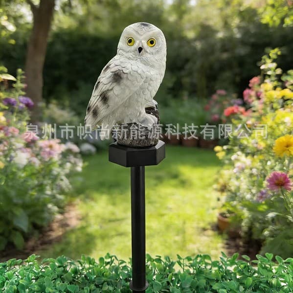 Solar Owl Lawn Light Garden Decoration Lamp
