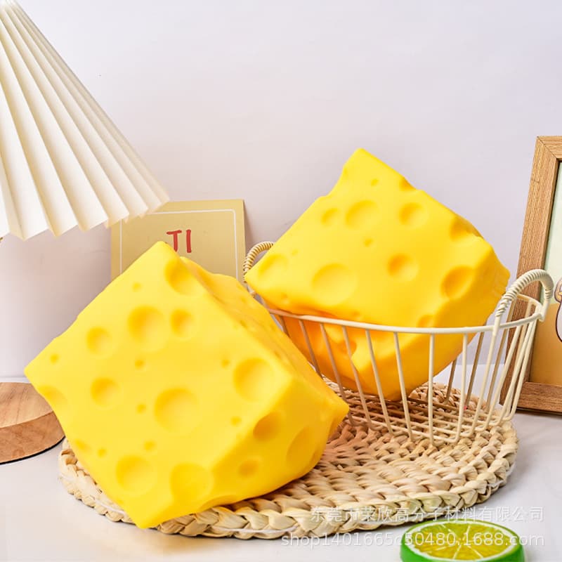 New super large square cheese pinch creative street stall best-selling slow rebound square cheese flour for adults to pinch and enjoy