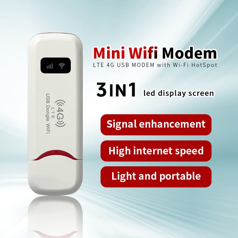 Cross-border 4G Dongle Portable WiFi Europe Qualcomm LTE Router Modem Portable WiFi