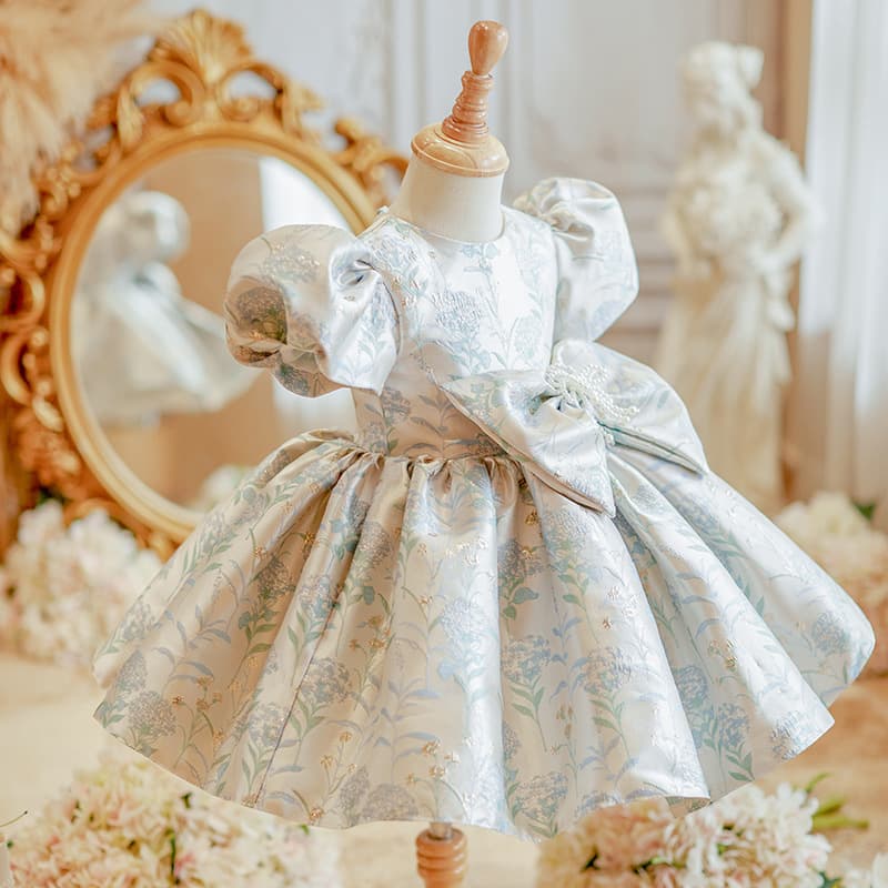 1st Birthday Dress for Baby Girl, Toddler Birthday Party Outfit, Flower Girl Princess Dress, Children's Host Performance Costume
