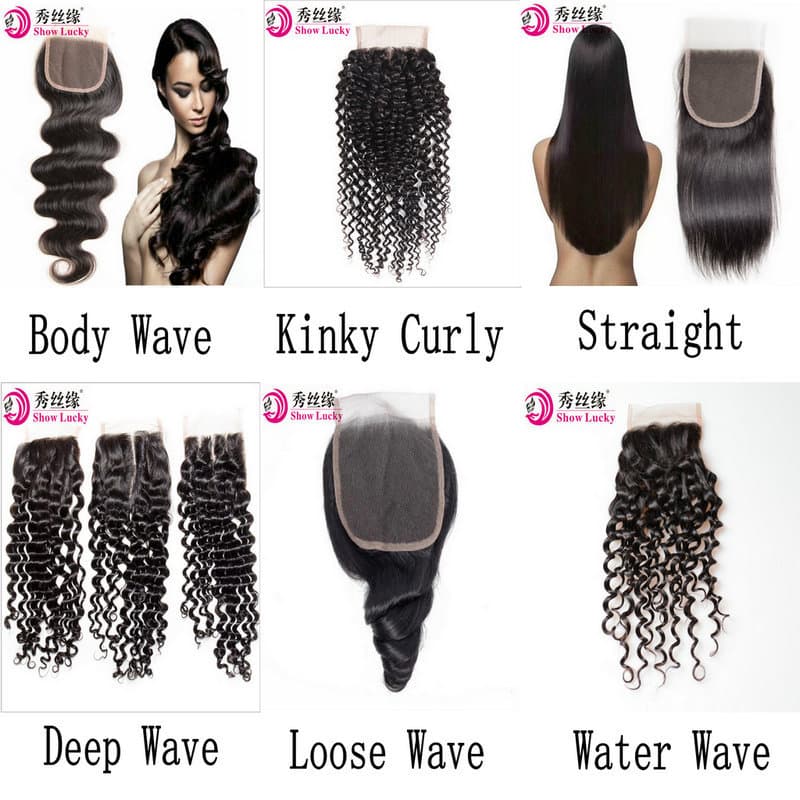 European and American Wig Foreign Trade Hair Piece Real Hair Lace Accessories 4X4 Hair Piece 4*4 Human Hair Closure
