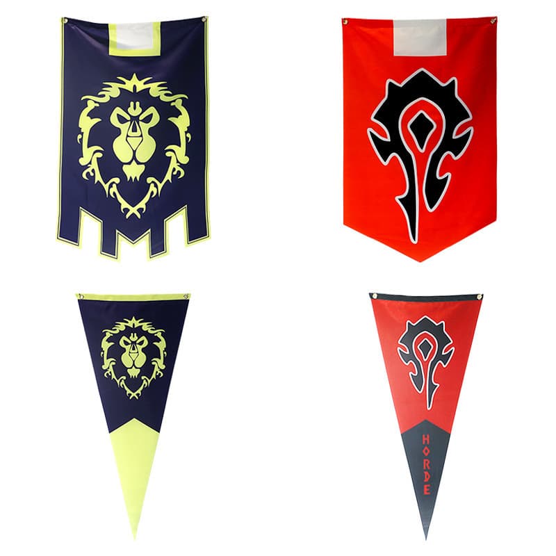 Movie Alliance Lion Cartoon Flag Tribal Banner Cloth Flag World of Warcraft Decorative Painting Flag Factory Direct