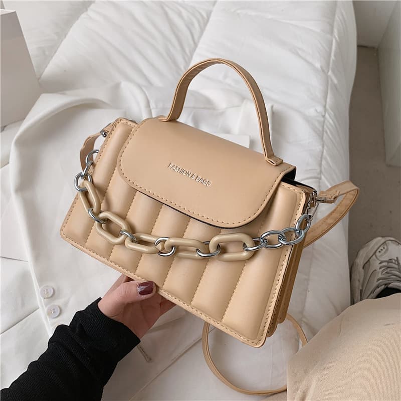 2025 New Crossbody Quilted Chain Bag Shoulder Bag Underarm Bag Small Square Bag Stylish Phone Bag for Export