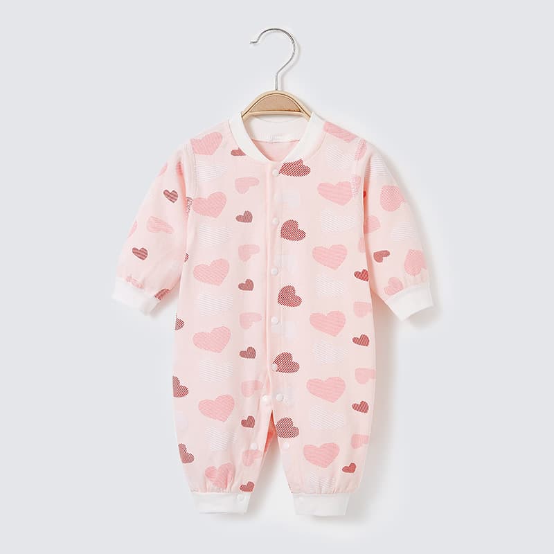 Baby Romper Spring and Autumn Sleepwear Season Open Crotch Thin Newborn Clothes Unisex Spring Outfit Bodysuit Crawling Suit Cotton