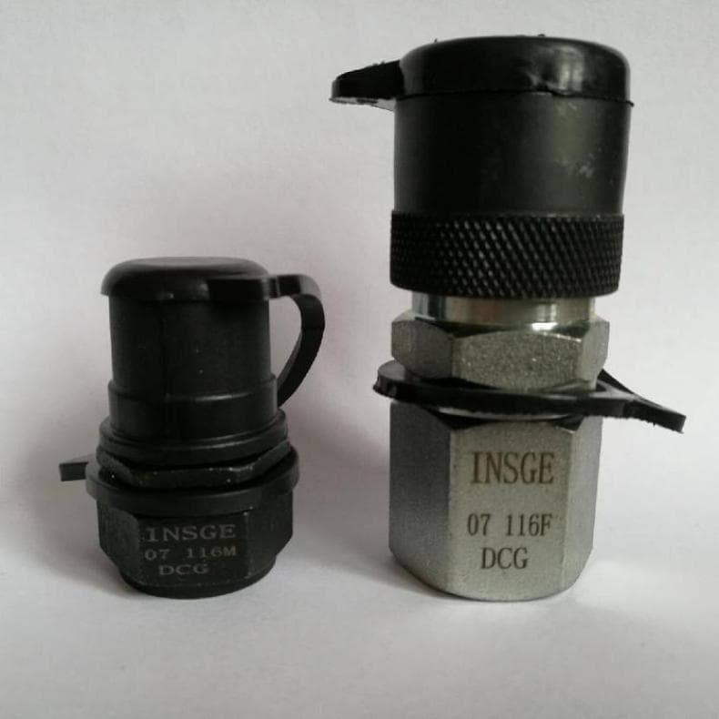 INSGE Hydraulic Quick Connector Oil Pressure Plug and Pull 2000 kg Pipe Fittings Tool Pump Station Connection
