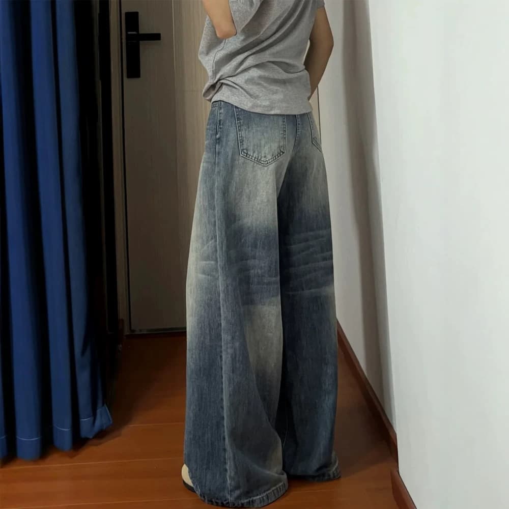 Summer Thin Style 2026 New Pants Pear-Shaped Body Wide Hips Jeans for Women Loose Plus Size Wide Leg Pants