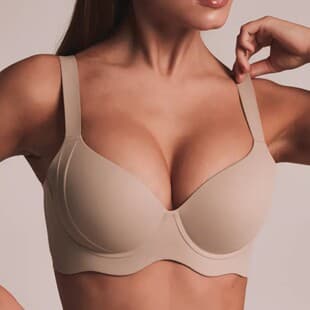 Plus Size Bra for Women, Soft Underwire, Thin Cup, Minimizer, Ozon Cross-Border, Seamless, Anti-Sag, Side Support, Bra