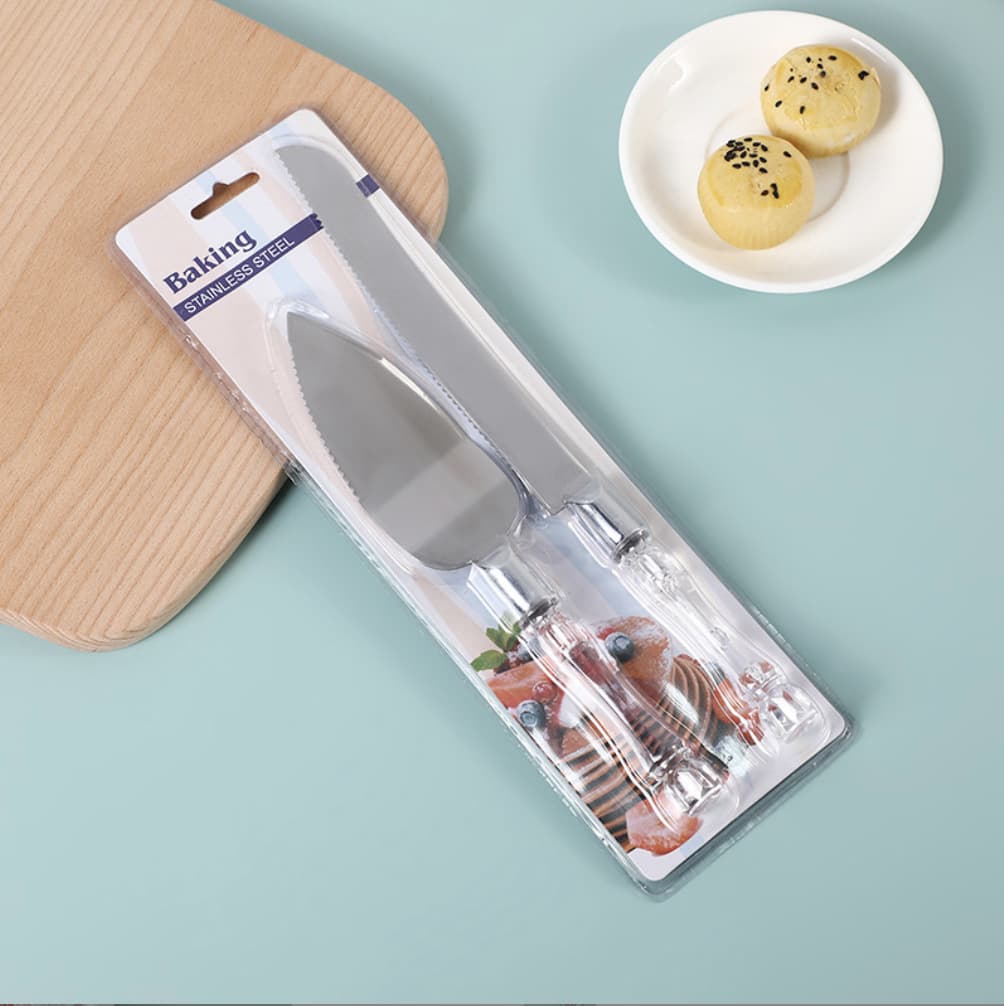 2-Piece Cream Spatula Cake Release Knife, Stainless Steel Smoothing Spatula Set, Cake Turner, Baking Tool