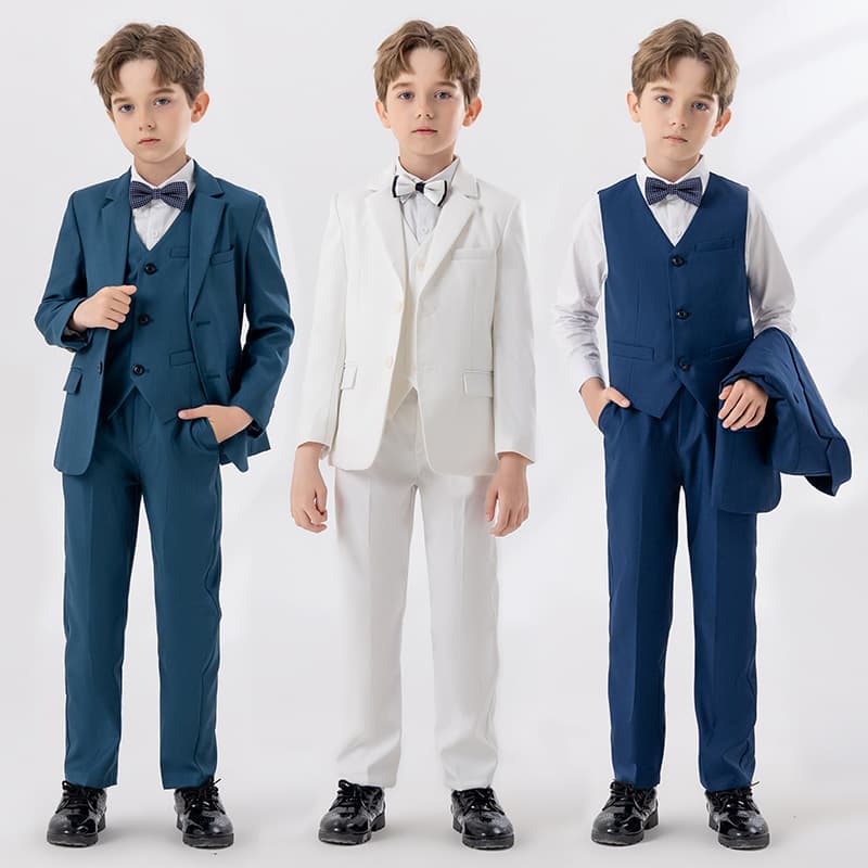 Children's Suits, Boys' Gentleman Suits, Vest Sets, Boys' Birthday and First Birthday Flower Boy Formal Wear, Piano Host Performance Outfits