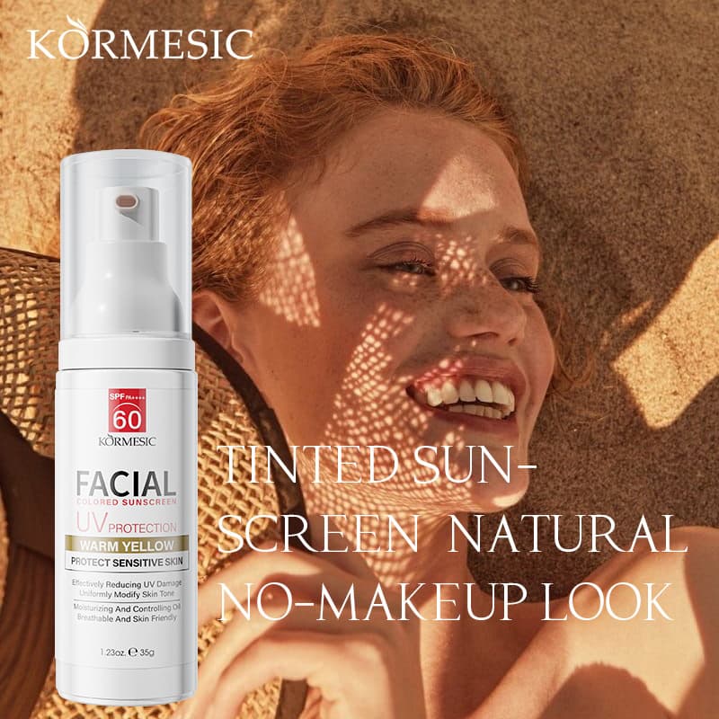 KORMESIC Facial Tinted Sunscreen Sunscreen Refreshing and Non-greasy Cross-border Foreign Trade Manufacturer Wholesale