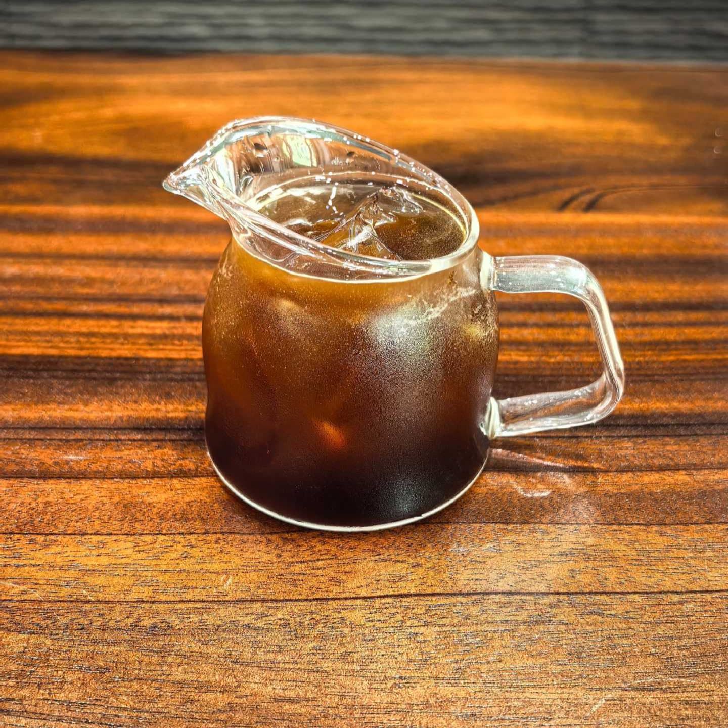 Heat-resistant glass coffee cup mini extraction cup espresso cup inclined mouth with mouth sharing cup high borosilicate coffee sharing pot