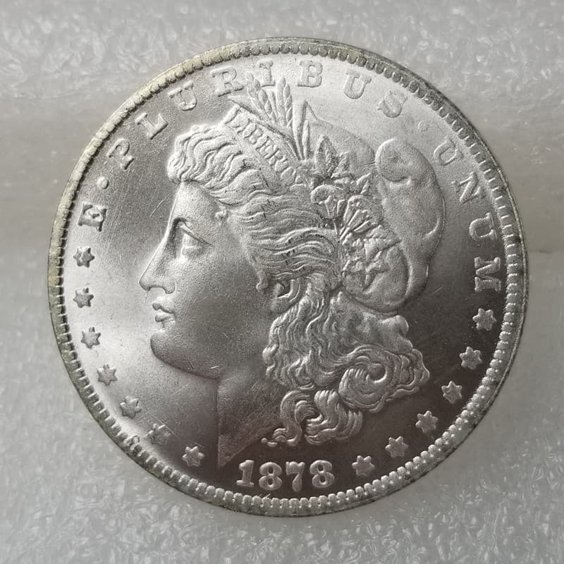 US Morgan coin original luster CC edition silver dollar, 13 types of antique craft brass silver-plated replica coins