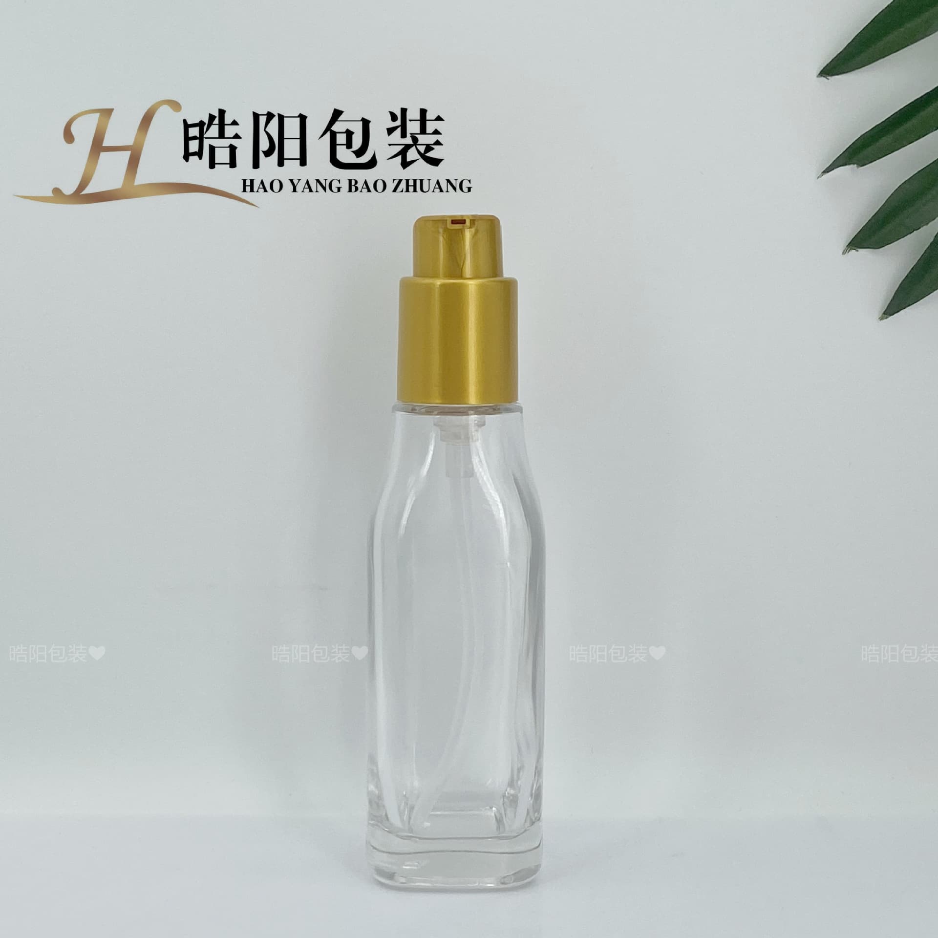 100ml Hair Oil Glass Bottle, Essence Bottle, Press Pump Original Liquid Bottle, High-End Press Hair Oil Dispenser Bottle