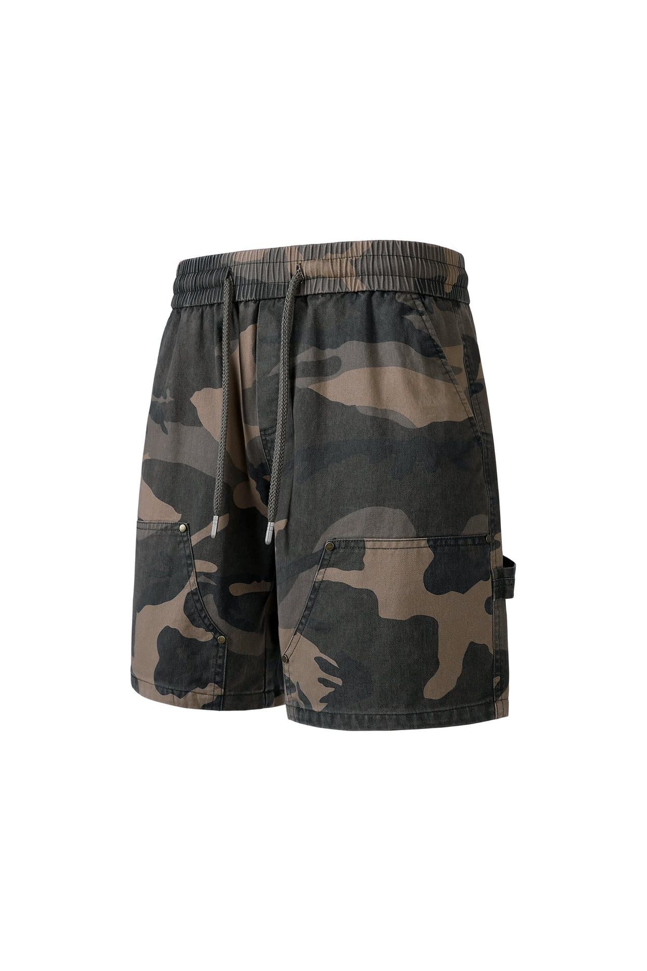 260g New Summer Fashion Cargo Shorts for Men, Thin Loose Casual Pants, Trendy Men's Sports 5-Inch Shorts