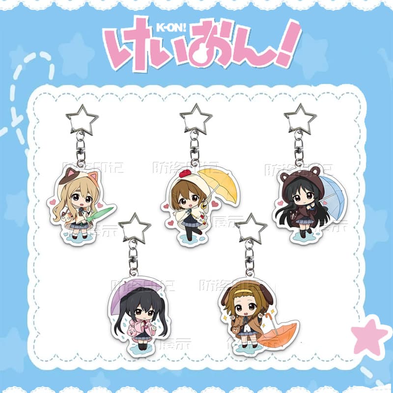 K-On! Rainy Days Series Keychain Acrylic Pendant Accessories Merchandise