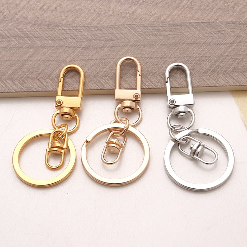 Rotating Dog Clip Buckle Bag Buckle DIY Accessories Waist Hanging Small Buckle Slingshot Buckle 8-Shape Buckle Keychain Ring Chain