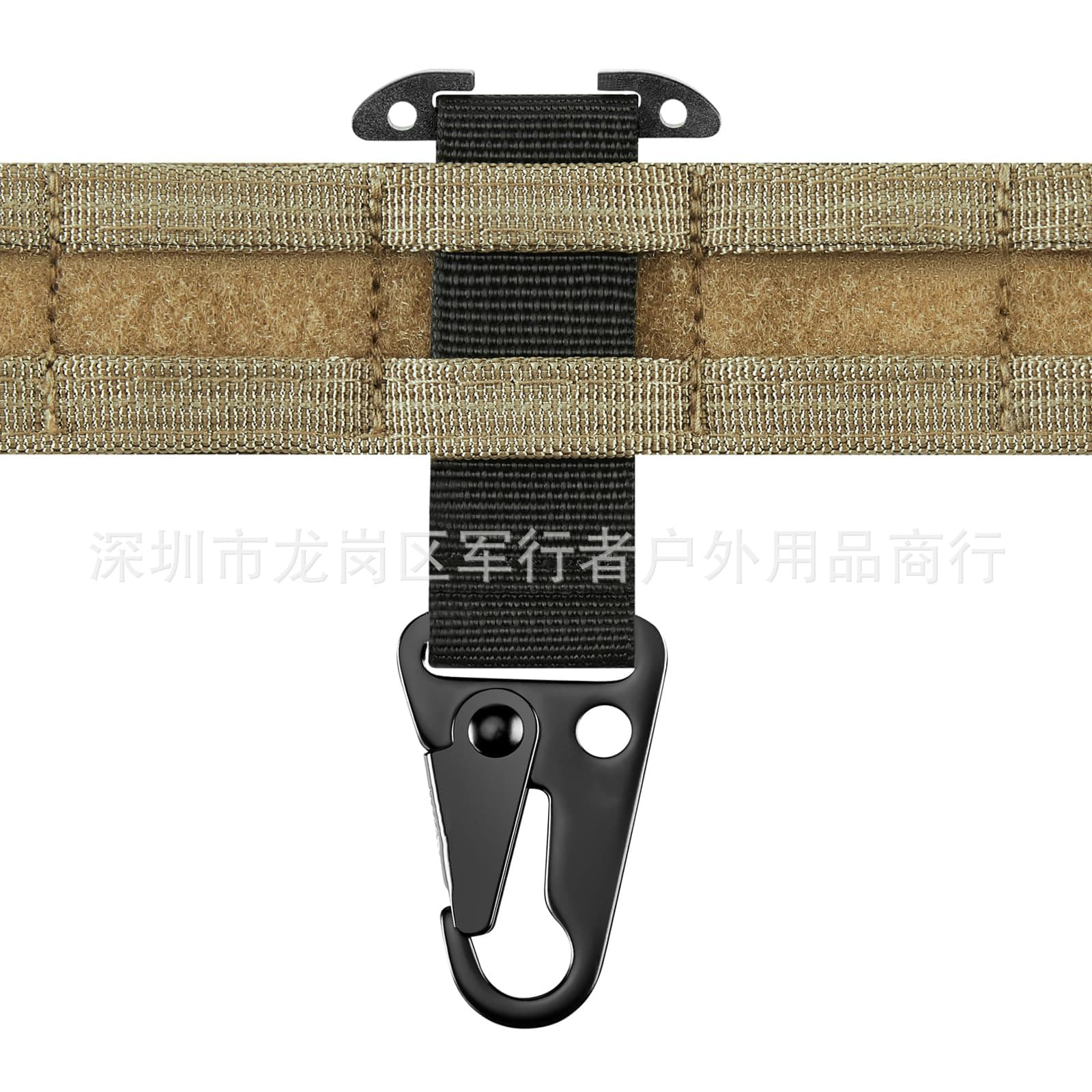 Outdoor Portable Tactical Belt Clip Multi-Purpose T-Shaped Bracket Molle Clip Backpack Vest Bag Clip Tactical Metal Hook