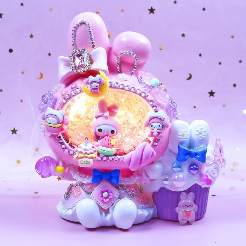 Kids' DIY Craft Pen Holder Night Light for Girls, Creative and Practical Birthday Gift, Educational Decorative Piece