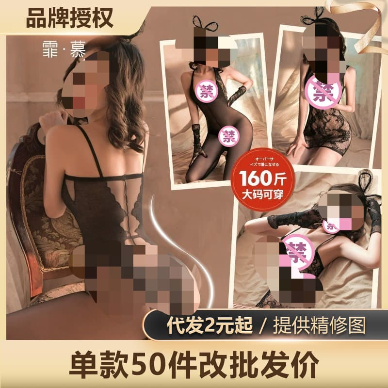 Feimu Lingerie Sexy Temptation Open Crotch Bodysuit Stockings Sexy Sleepwear Bedroom Passion Clothes