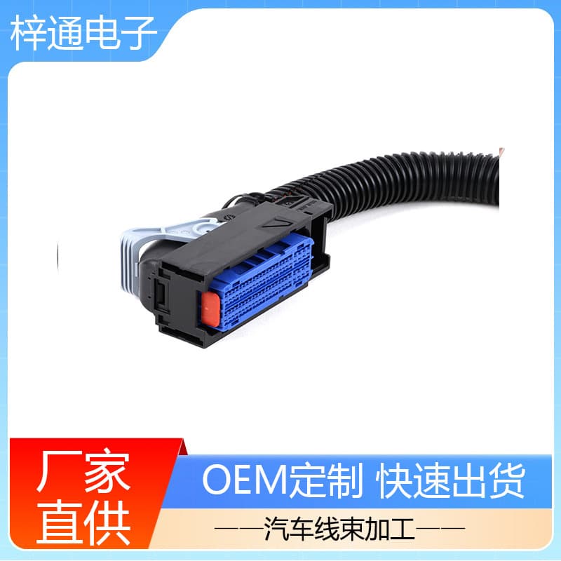 Automotive wiring harness, Beijing Foton Cummins J2 engine wiring harness, Delphi 13964573 connector.