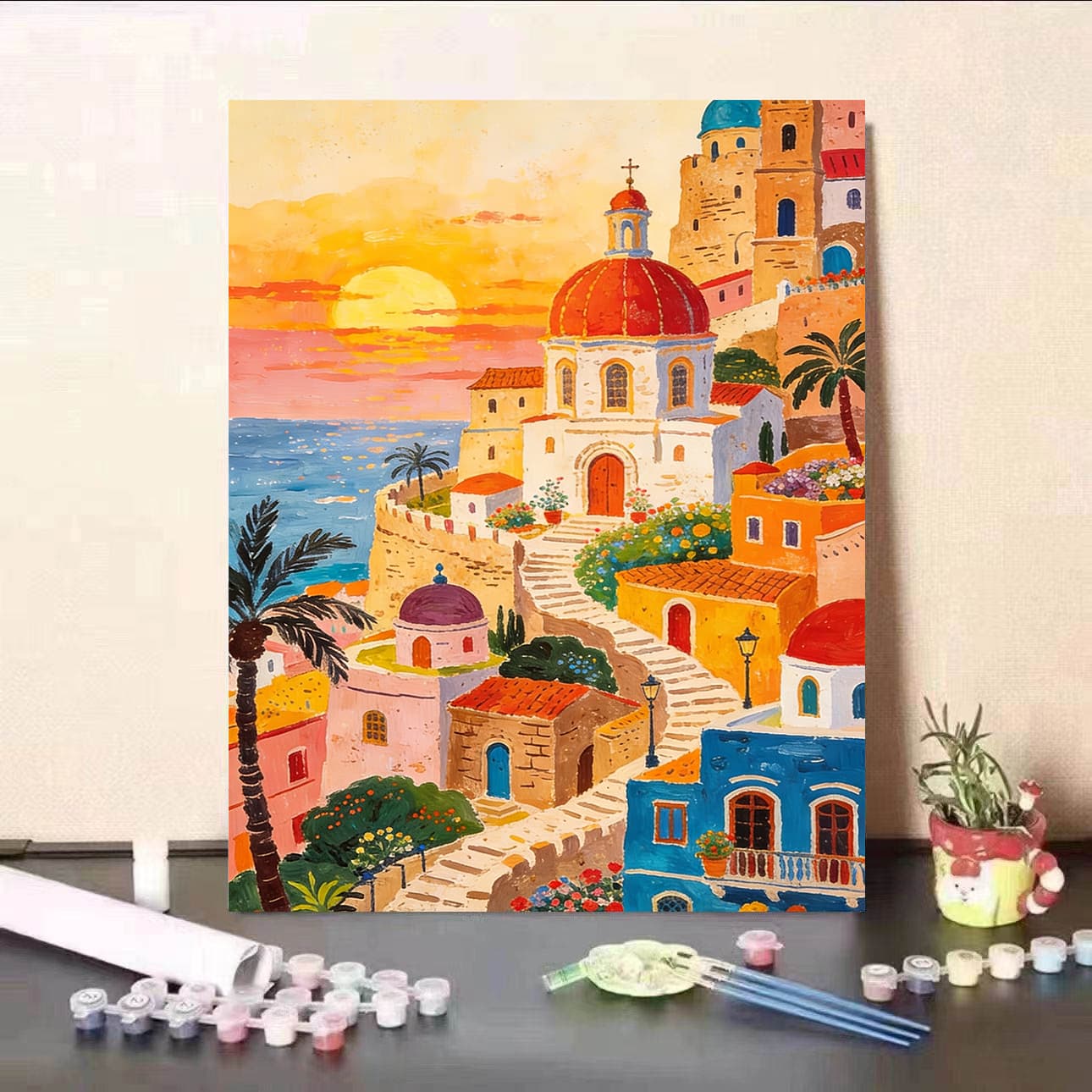 DIY Paint by Numbers Large Size Hand-Painted High-Definition Landscape Acrylic Painting Wholesale Fill by Numbers