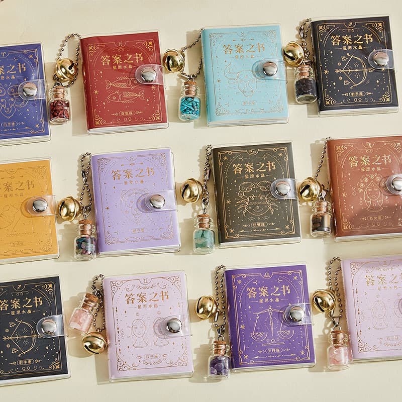 Book of Answers Mini Pendant, Children's Mini Souvenir Gift, Creative Mini Journal, Portable Fun Diary Notebook
