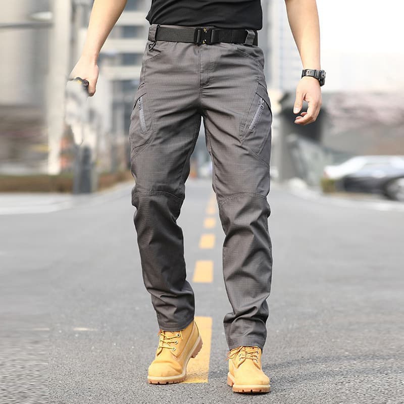 Tactical Workwear Pants Multi-Pocket Commuting Waterproof Wear-Resistant Training Trousers for Men Casual Pants
