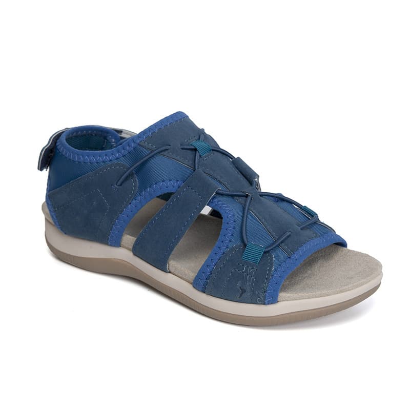 Summer Thick-Soled Sandals for Women, Round-Toe Breathable Casual Sandals, Export Large Size Flat Beach Sandals, In Stock