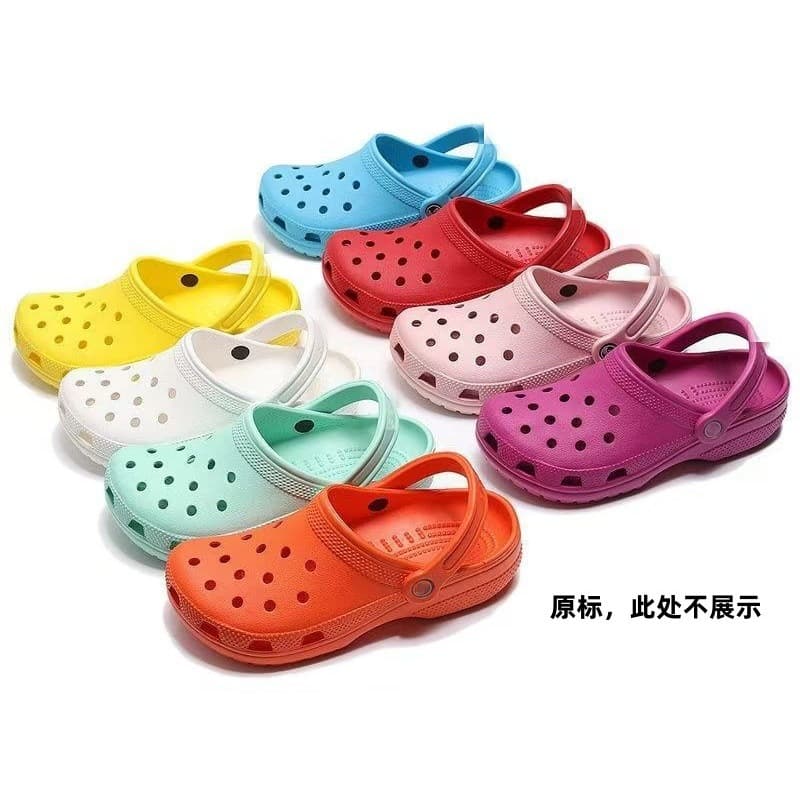 Kajia Popular Anti-Slip Breathable Crocs Sandals for Couples Men Women Outdoor Lightweight Beach Shoes Non-Slip