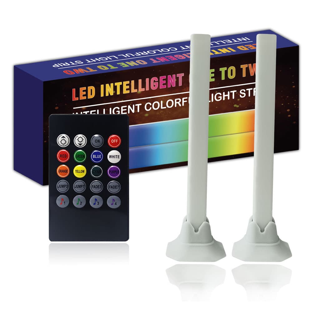 Cross-border Hot-selling Gaming Pickup Ambient Light Desktop Lamp Remote Control Ambient Light One-to-Two Set Home Night Light