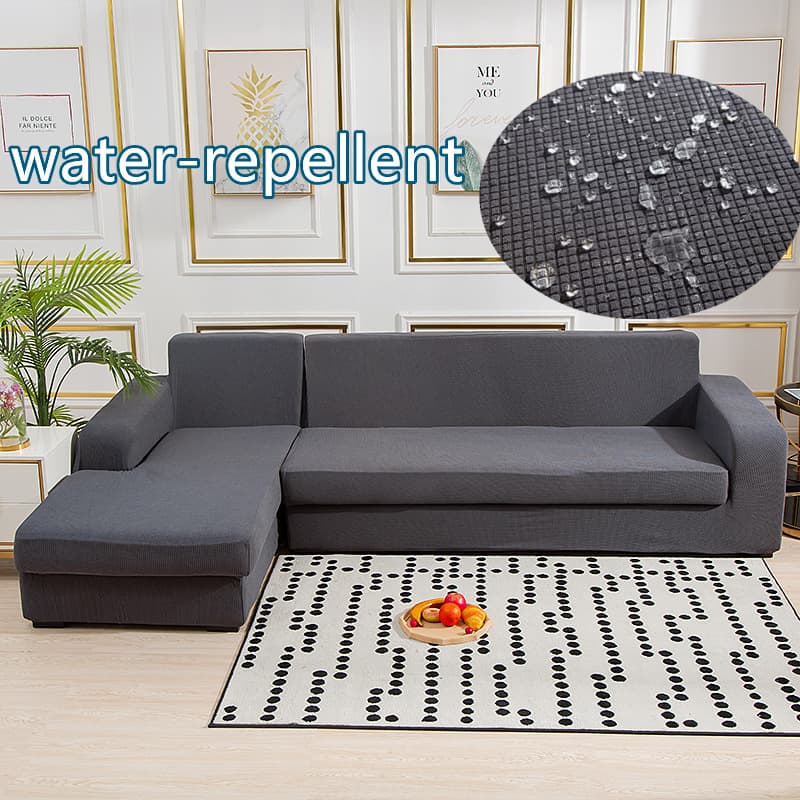 Coolyan Source Manufacturer Waterproof Corn Fleece Polar Fleece Sofa Cover Thickened Living Room Solid Color All-Inclusive Elastic Sofa Cushion