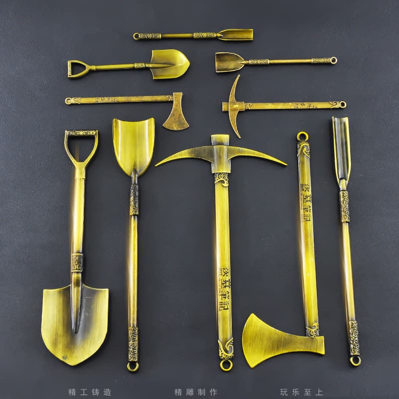 Tomb Robbery Notes peripheral Luoyang shovel ax pickaxe set toy model tool Zhang Qiling pickaxe props ornaments