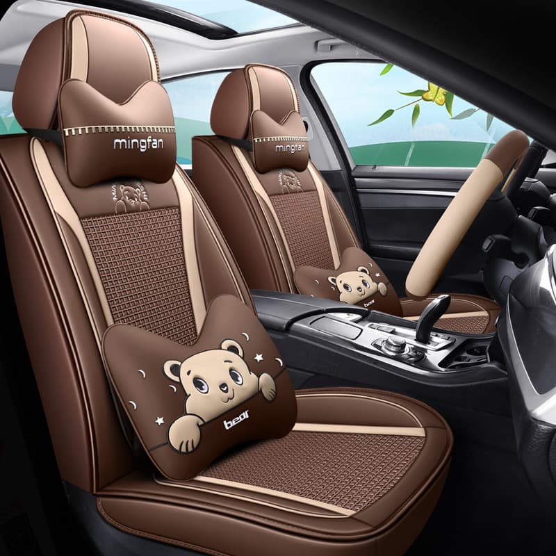 Honda Car Seat Covers for CRV, Accord, Breeze, Civic, Integra, City Full Coverage Ice Silk Breathable Seat Covers