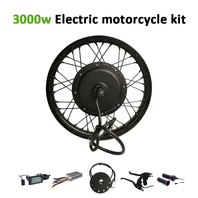 Motorcycle Conversion Electric Assist Kit, Motorcycle-Specific Conversion Electric Vehicle Accessories, 3000W Motor