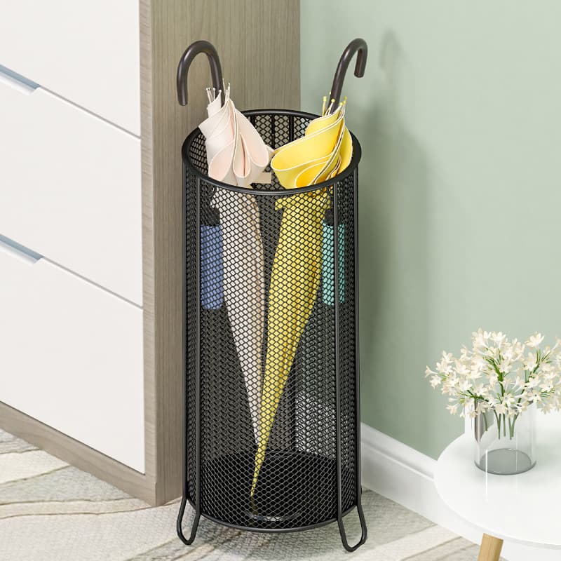 Large Capacity Umbrella Storage Rack for Home and Commercial Use, Doorway Hanging Umbrella Holder with Drainage