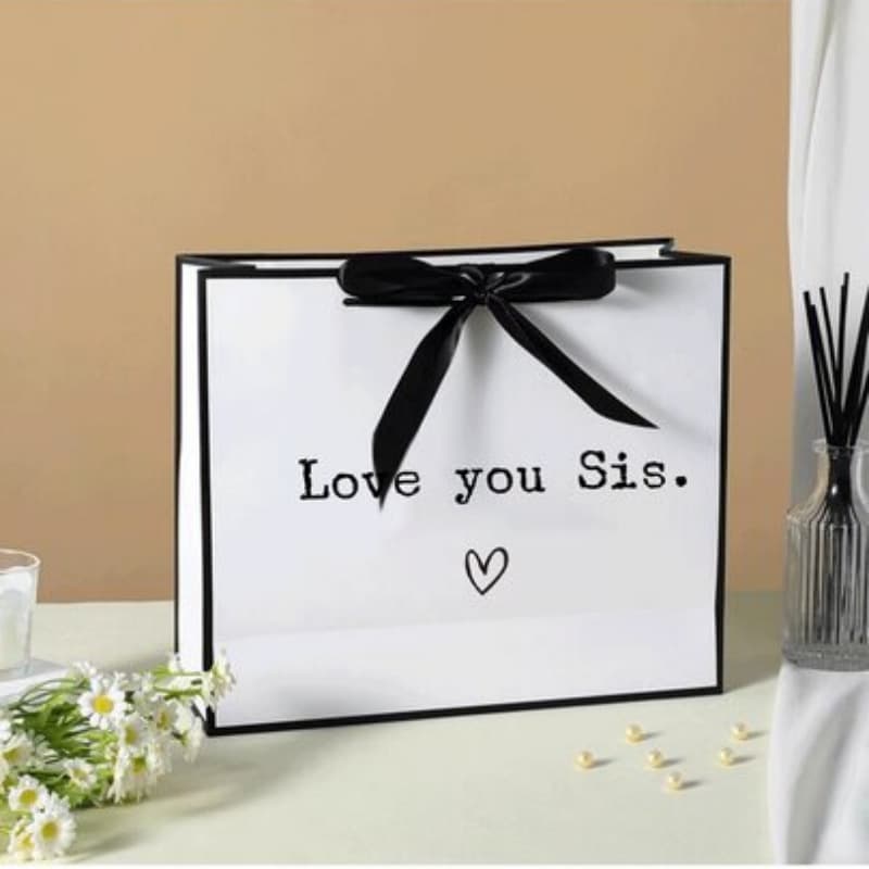 Spot cross-border new sister gift bag sister birthday paper gift bag holiday party printable LO