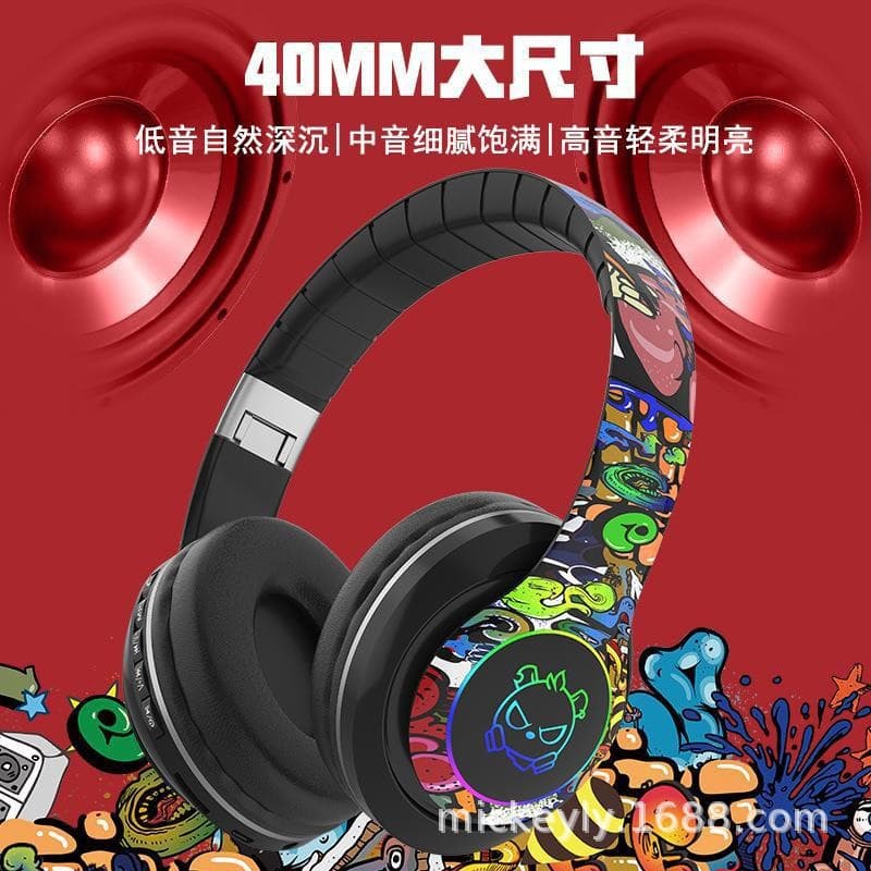 Cross-border Hot Selling DR46 Over-Ear Bluetooth Headphones Wireless Bluetooth Headphones Wholesale Chinese Trendy Design Live Streaming Headphones